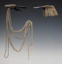 Photo 3 : PAIR OF EPAULETTES AND AIGUILLETTES, BELONGING TO PESCHART D'AMBLY, OF THE 2nd BRIGADE OF THE SECOND COMPANY OF THE MOUSQUETAIRES OF THE KING'S MILITARY HOUSEHOLD (Black Musketeers), Restoration period. 30047.