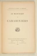 Photo 3 : MANUSCRIT (le) DES CARABINIERS.