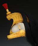 Photo 4 : CASQUE D'OFFICIER DE LA GARDE RÉPUBLICAINE À CHEVAL, modèle 1876, Troisième République. 29567R