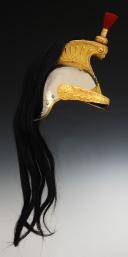 Photo 6 : CASQUE D'OFFICIER DE LA GARDE RÉPUBLICAINE À CHEVAL, modèle 1876, Troisième République. 29567R