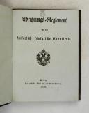 Photo 8 : Règlement autrichiens sur l'infanterie et la cavalerie 1806-1816