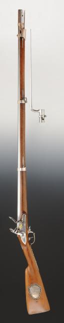 Photo 12 : REWARD RIFLE FOR ROYALIST FOOT TROOPS WHO DISTINGUISHED THEMSELVES DURING CAMPAIGNS AGAINST THE REVOLUTION, awarded to François BEAUVAIS, model 1817, Restoration period. Price: 29990.