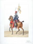 Photo 1 : 1830. Hussards. Sous-Lieutenant Porte-Etendard (5e Régiment)