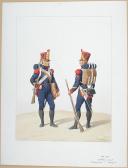 1816-1820. Artillerie à Pied. Premier Cannonier, Sergent.