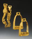 MORS DE BRIDE ET PAIRE D'ÉTRIERS ATTRIBUÉS AU MARÉCHAL MONCEY, Premier Empire. 0802/04/2