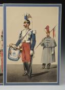 Photo 2 : ARMAND-DUMARESQ - Uniformes de la Garde Impériale en 1857 : Régiment des Lanciers, deux planches : Lancier et Trompette en manteau. 27996-16