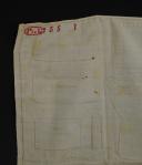 Photo 2 : INSTRUCTION HANDKERCHIEF “REVIEW OF LINEN AND SHOES”, Second Empire. 25995