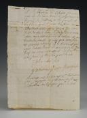 Photo 2 : Spanish Campaign. AUTOGRAPH LETTER FROM JEAN-FRANÇOIS GABELIN (GASELIN?), in San Sebastian on January 12, 1810, TO HIS MOTHER residing in Nogent le Rotrou.
