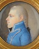 Photo 2 : Portrait miniature d’un officier du 10ème Régiment de Hussards, Premier Empire. 