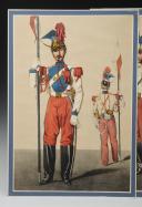 Photo 3 : ARMAND-DUMARESQ - Uniformes de la Garde Impériale en 1857 : Régiment des Lanciers, deux planches : Lancier et Trompette en manteau. 27996-16