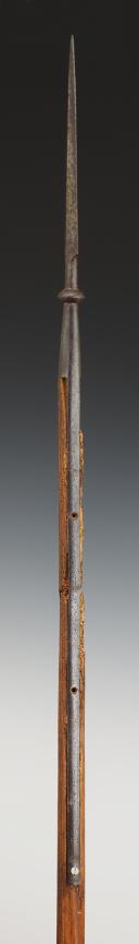 Photo 4 : LANCE « À BOULE » DE CAVALERIE POUR LES RÉGIMENTS DE CHEVAU-LÉGERS LANCIERS DE LA LIGNE, LANCIERS HOLLANDAIS ET LANCIERS POLONAIS DE LA GARDE IMPÉRIALE, modèle 1807, Premier Empire. 32759