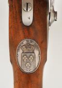 Photo 6 : REWARD RIFLE FOR ROYALIST FOOT TROOPS WHO DISTINGUISHED THEMSELVES DURING CAMPAIGNS AGAINST THE REVOLUTION, awarded to François BEAUVAIS, model 1817, Restoration period. Price: 29990.