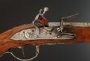 Photo 7 : PAIR OF OFFICER'S PISTOLS SIGNED LAROCHE IN PARIS, Former Monarchy. 30101