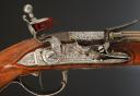Photo 8 : PAIR OF OFFICER'S PISTOLS SIGNED LAROCHE IN PARIS, Former Monarchy. 30101