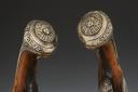 Photo 11 : PAIRE DE PISTOLETS D'OFFICIER DES GARDES DU CORPS DE LA MAISON MILITAIRE DU ROI, Ancienne Monarchie, Règne de Louis XVI. 30081