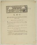 Photo 1 : LOI qui règle définitivement l'uniforme des Gardes Nationales. Donnée à Paris, le 20 juillet 1791. 2 pages