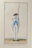 Photo 1 : Nicolas Hoffmann, Régiment d'Infanterie (Armagnac) au règlement de 1786.