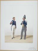 Photo 1 : 1830. Garde Royale. Cuirassiers (1er Régiment). Maréchal des Logis, Adjudant Sous-Officier.