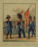 Photo 2 : LITOGRAPHY OF THE MANUSCRIPT BY BERKA FRENCH INFANTRY IN PRAGUES CIRCA 1809-1810, First Empire. 21673-30