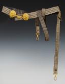 Photo 2 : OFFICER'S FULL DRESS BELT OF THE BATTALION OF FOOT HUNTERS OF THE IMPERIAL GUARD, Second Empire. 26855-2