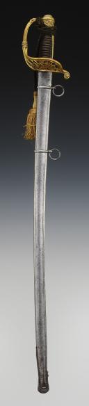 Photo 2 : OFFICER'S SABER OF THE CHASSEURS DE VINCENNES, model 1838, renamed Chasseurs d'Orléans in 1842, Second Empire. 29250R.
