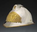 Photo 2 : HELMET OF THE MARINS-POMPIERS BATTALION OF MARSEILLE, 1933 type, Fifth Republic. Inventory number 30793.