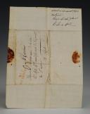 Photo 2 : Siege of the City of Almeida. LETTER FROM SOLDIER ANTOINE ARCHIAS, sergeant, at the camp of Almeida on August 23, 1810, TO HIS FATHER residing in Apt (Vaucluse).