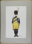 Photo 3 : HENDSCHEL - " Garde Impériale et Royale (1804) " - Suite de 12 aquarelles en fac-similé de l'exemplaire de Drende