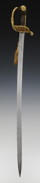 Photo 3 : OFFICER'S SABER OF THE CHASSEURS DE VINCENNES, model 1838, renamed Chasseurs d'Orléans in 1842, Second Empire. 29250R.
