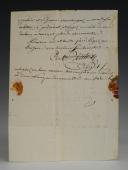Photo 3 : Siege of the City of Almeida. LETTER FROM SOLDIER ANTOINE ARCHIAS, sergeant, at the camp of Almeida on August 23, 1810, TO HIS FATHER residing in Apt (Vaucluse).