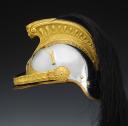 Photo 4 : CASQUE D'OFFICIER DE HUSSARDS, modèle 1910 décrit en 1913, Troisième République. 29563R