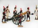 Photo 4 : CBG MIGNOT FIGURINES: LOT OF 10 PEDESTRIANS AND 1 CANNON, First Empire, 20th-century production. Item number 30522.