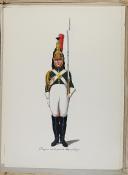 Photo 6 : HENDSCHEL - " Garde Impériale et Royale (1804) " - Suite de 12 aquarelles en fac-similé de l'exemplaire de Drende