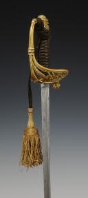 Photo 6 : OFFICER'S SABER OF THE CHASSEURS DE VINCENNES, model 1838, renamed Chasseurs d'Orléans in 1842, Second Empire. 29250R.