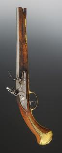 Photo 6 : OFFICER'S FLINTLOCK PISTOL, Ancient Monarchy reign of Louis XV, around 1750-1760. 34642