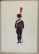 Photo 7 : HENDSCHEL - " Garde Impériale et Royale (1804) " - Suite de 12 aquarelles en fac-similé de l'exemplaire de Drende