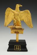 Photo 7 : AIGLE DE DRAPEAU attribuée au 13ème régiment de Chasseurs à cheval, modèle 1804, Premier Empire. 33609