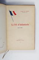 Photo 1 : J. de Verzel – Le 54ème d’Infanterie 1657 – 1903  