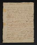 LETTRE DU FILS BRUSTIER ADRESSÉE À SON PÈRE À MIREPOIX, relatant une violente attaque des Espagnols qui s'est déroulée au village de Mérens-Les-Vals sur la route d'Ax-les Thermes, Tarascon le 30 octobre 1811. 18855-3