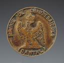 CACHET À ENCRE GRASSE DE LA MAIRIE DE CHAUDES-AIGUES (Cantal), Second Empire. 31652C