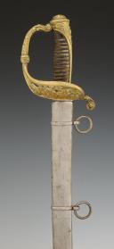 OFFICER'S SABER OF THE CHASSEURS DE VINCENNES, 1838 model, later CHASSEURS D'ORLÉANS in 1842, Second Empire. Inventory number: 33017R.