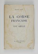 Photo 1 : JOLY – " La Corse française au XVIème siècle "  