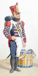 Photo 2 : 1816-1820. Artillerie à Pied. Tambour, Musicien.