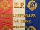 Photo 2 : Cavalry squadron standard of the National Guard of the city of Rouen, 1852 model, during the presidency of Louis Napoléon. Inventory number 32284.