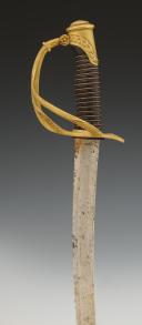 Photo 2 : SABRE D'OFFICIER DE CAVALERIE LÉGÈRE, modèle 1822, signé BARRE À PARIS, Restauration. 31095