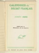 Photo 2 : Calendrier du soldat français – 1932