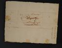 Photo 3 : LETTRE DU FILS BRUSTIER ADRESSÉE À SON PÈRE À MIREPOIX, relatant une violente attaque des Espagnols qui s'est déroulée au village de Mérens-Les-Vals sur la route d'Ax-les Thermes, Tarascon le 30 octobre 1811. 18855-3