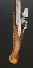 Photo 3 : PISTOLET D'ARÇON D'OFFICIER, Ancienne Monarchie règne de Louis XV, vers 1740. 34643