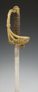 Photo 5 : OFFICER'S SABER OF THE CHASSEURS DE VINCENNES, 1838 model, later CHASSEURS D'ORLÉANS in 1842, Second Empire. Inventory number: 33017R.