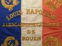 Photo 6 : Cavalry squadron standard of the National Guard of the city of Rouen, 1852 model, during the presidency of Louis Napoléon. Inventory number 32284.